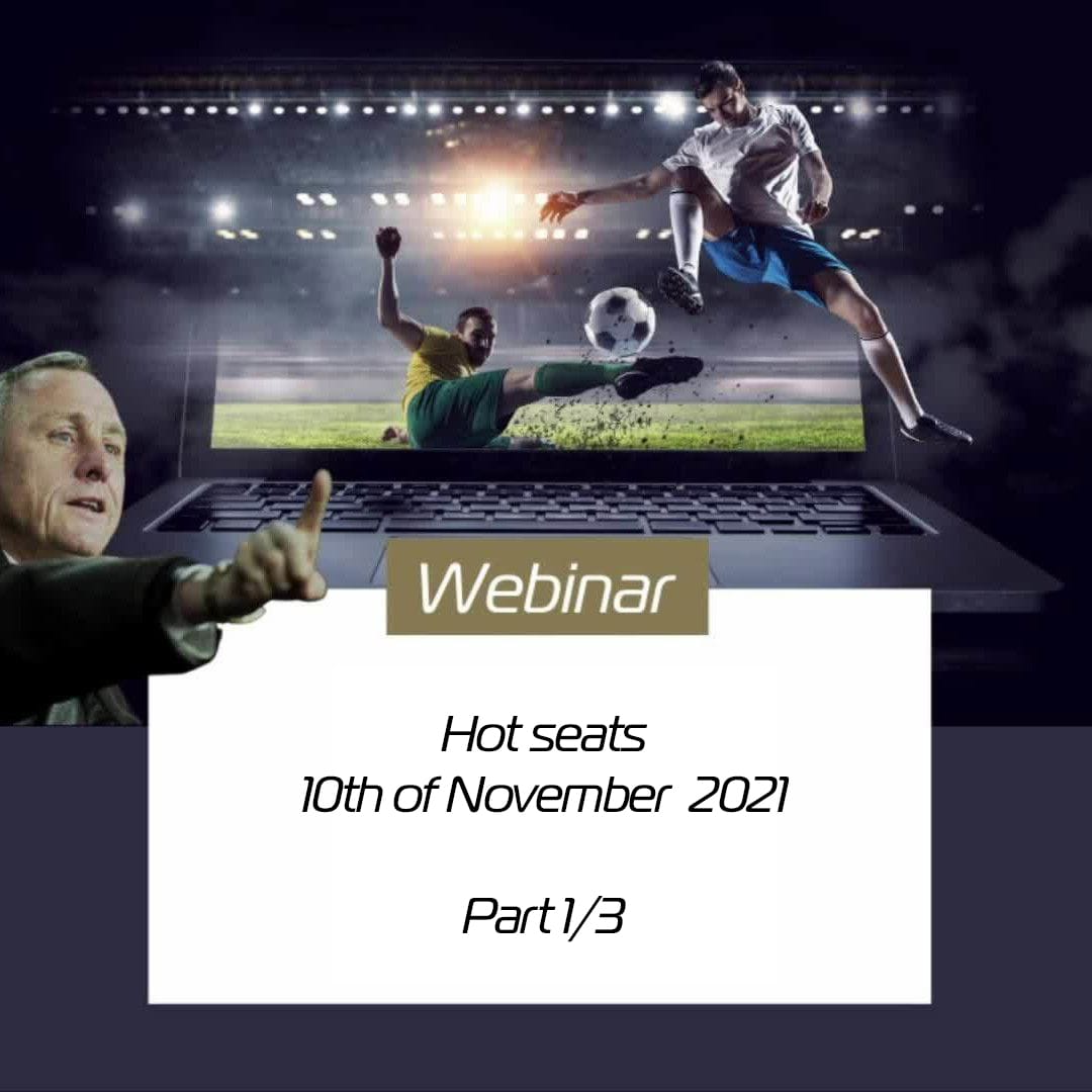 Webinar Hot seats Noviembre 2021 (Parte 1 de 3) - Cruyff Football Platform by Possession Football